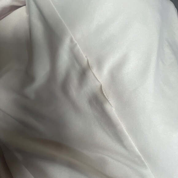 Halston Heritage Draped Jersey Cut Out Criss Cross Side Gathered Pink Dress - Picture 13 of 13